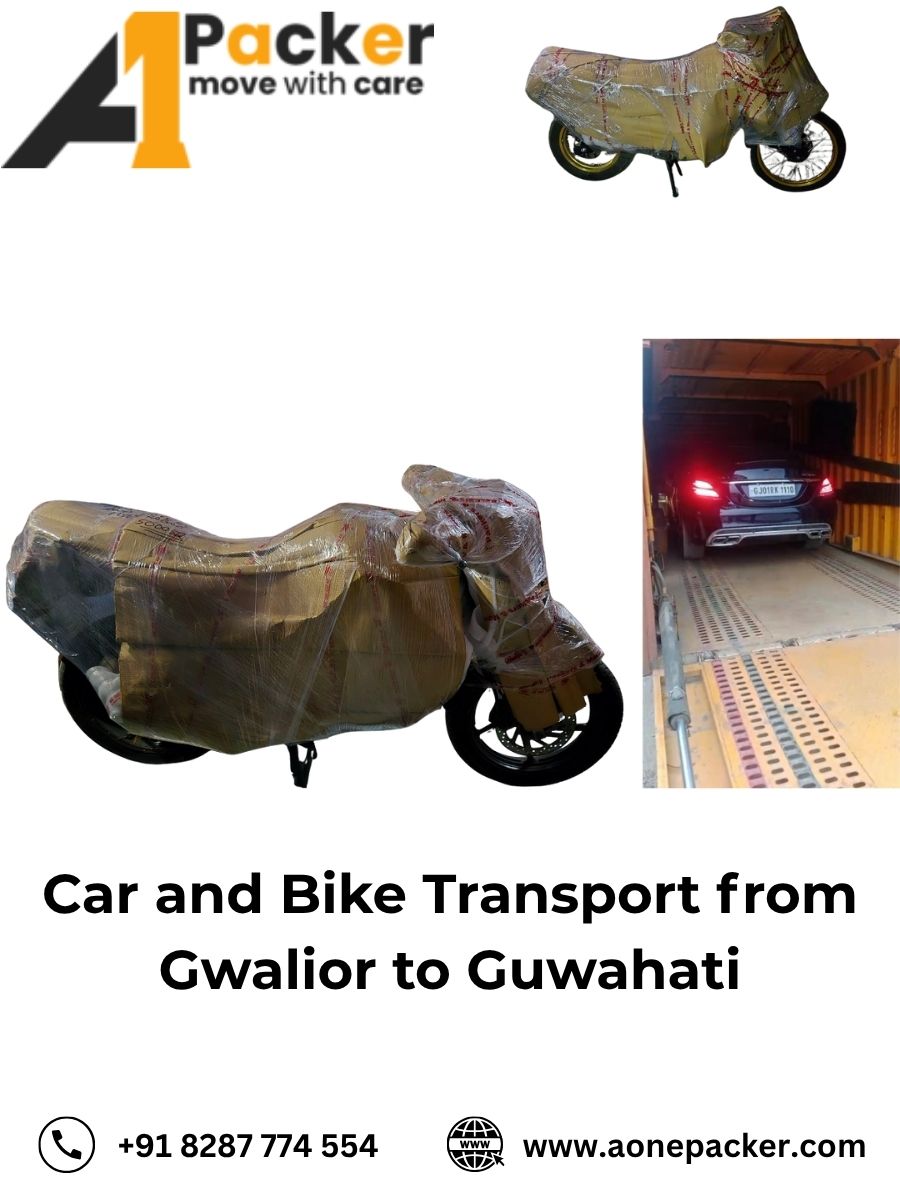 Car and Bike Transport from Gwalior to Guwahati