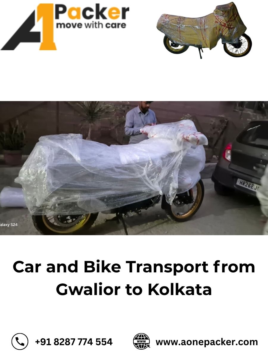 Car and Bike Transport from Gwalior to Kolkata