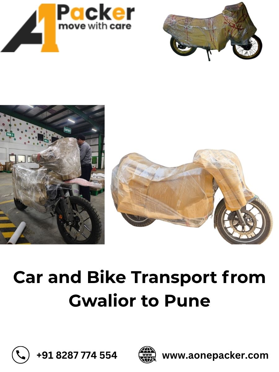Car and Bike Transport from Gwalior to Pune