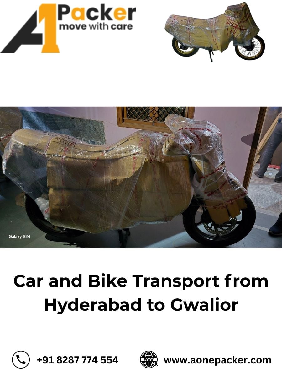 Car and Bike Transport from Hyderabad to Gwalior
