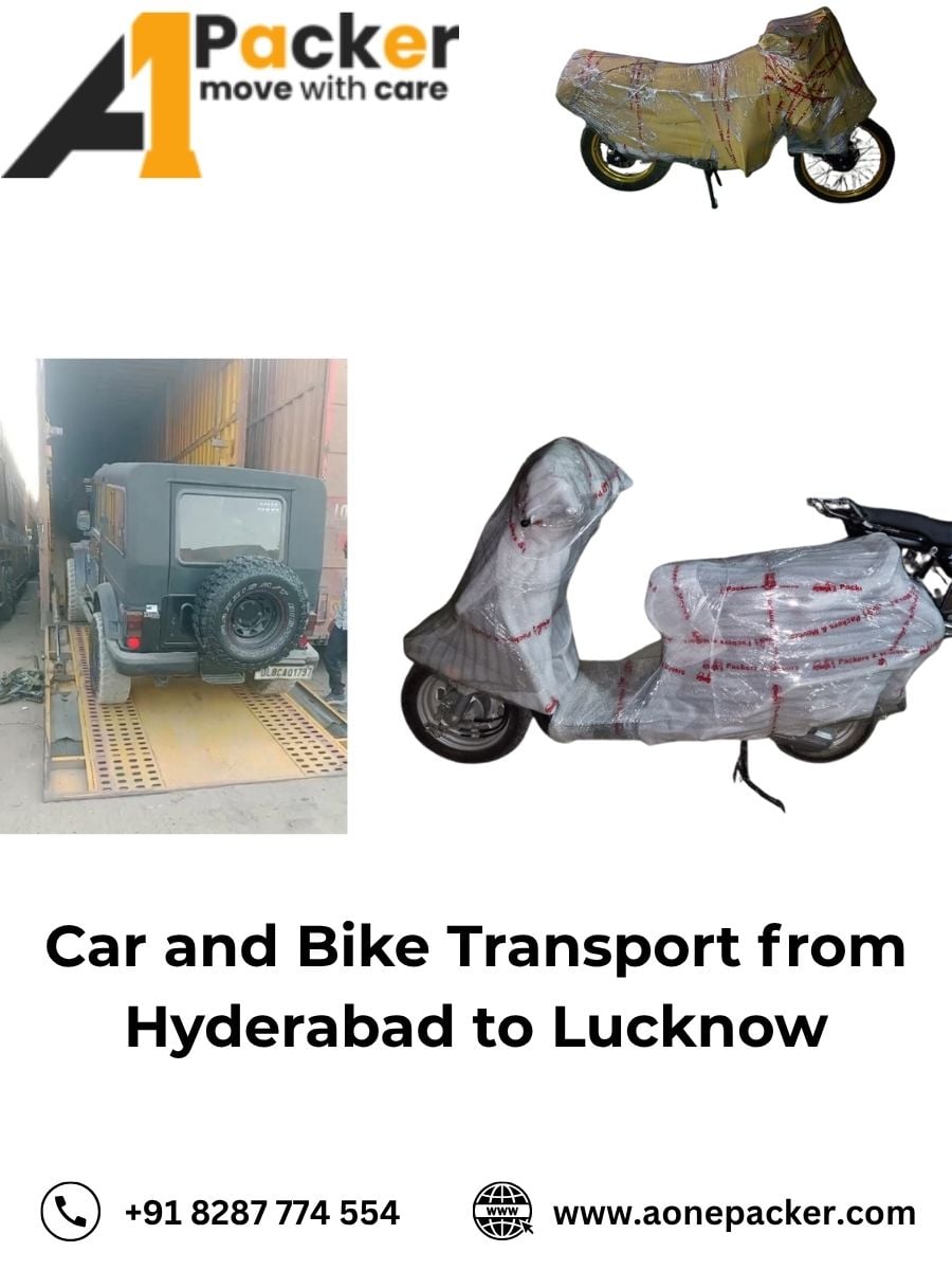 Car and Bike Transport from Hyderabad to Lucknow
