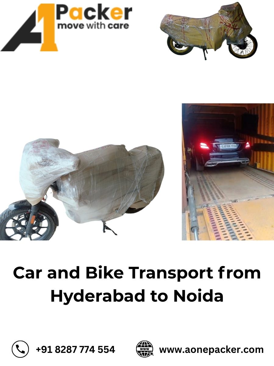 Car and Bike Transport from Hyderabad to Noida