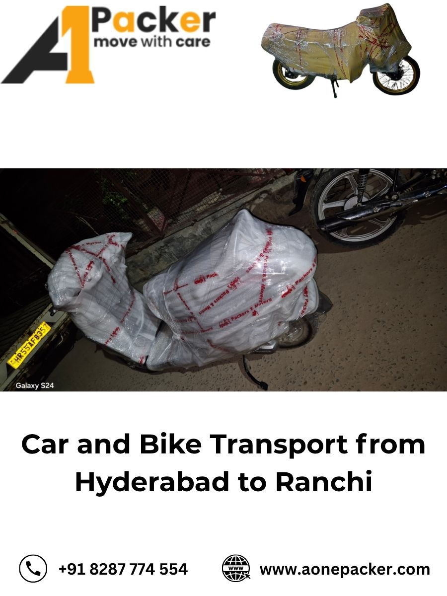 Car and Bike Transport from Hyderabad to Ranchi