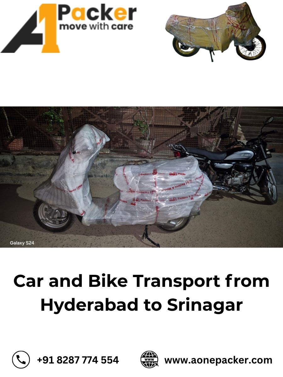 Car and Bike Transport from Hyderabad to Srinagar