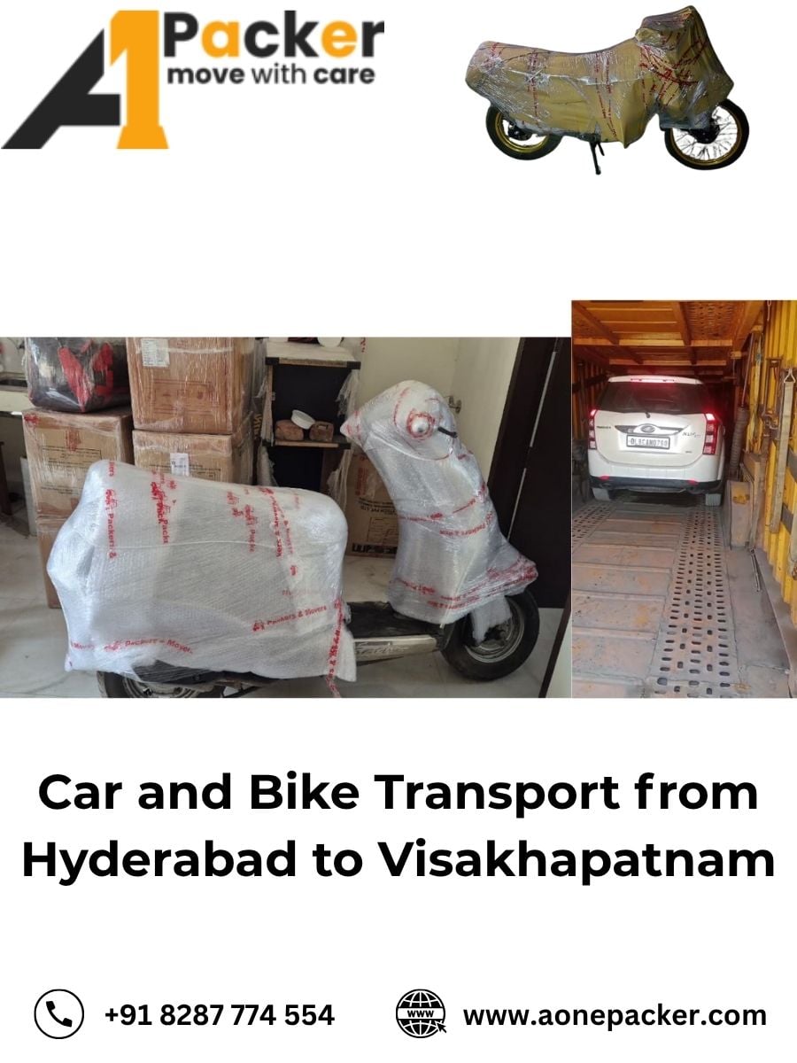 Car and Bike Transport from Hyderabad to Visakhapatnam