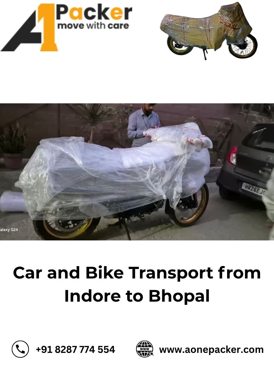 Car Transport Services from Indore to Bhopal Aone Packer