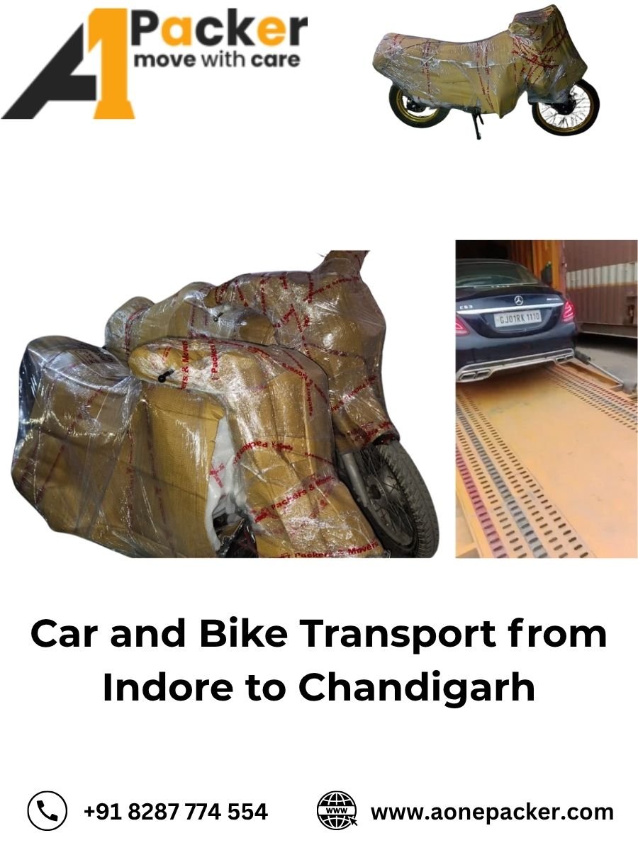 Car Transport Services from Indore to Chandigarh Aone Packer