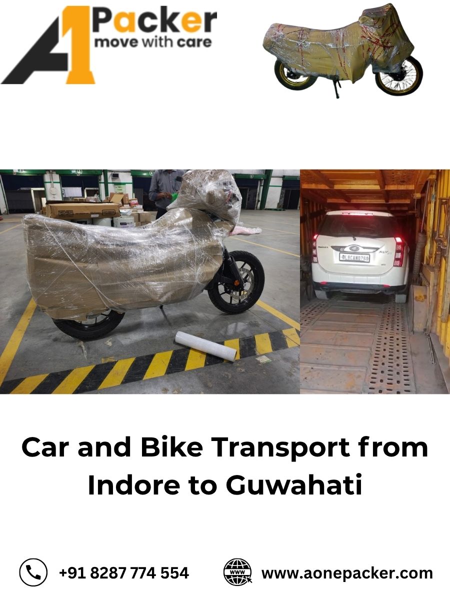 Car and Bike Transport from Indore to Guwahati