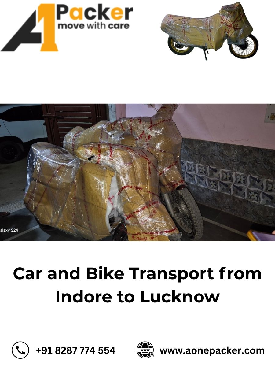 Car Transport Services from Indore to Lucknow Aone Packer