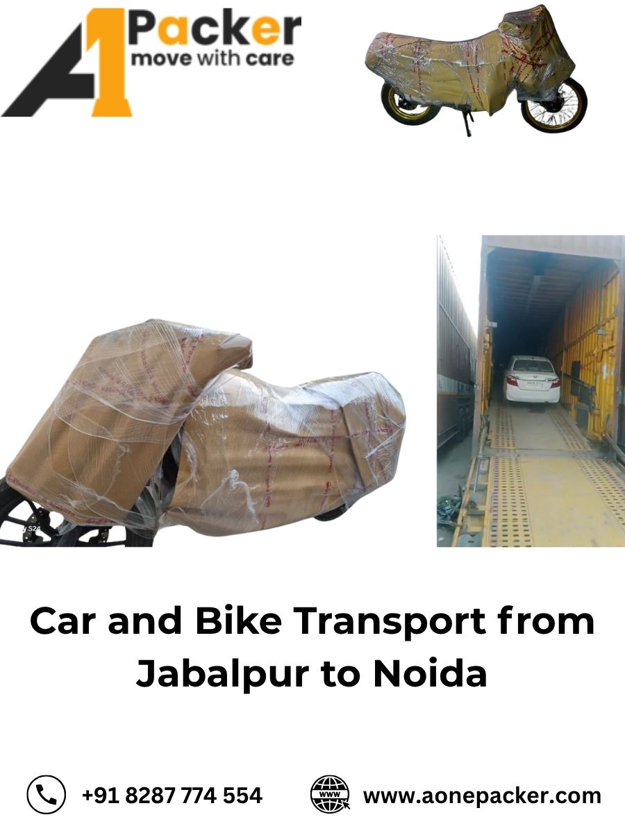 Car and Bike Transport from Jabalpur to Noida