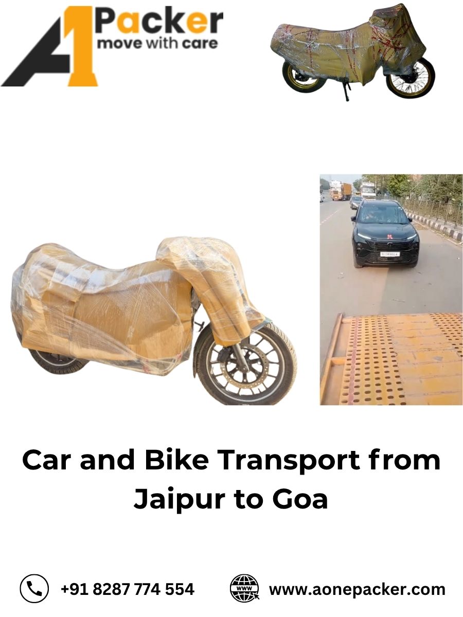 Car and Bike Transport from Jaipur to Goa