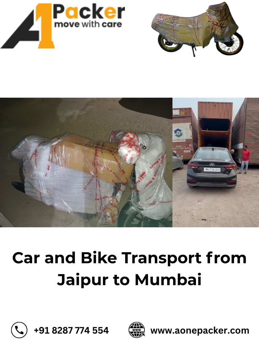 Car and Bike Transport from Jaipur to Mumbai