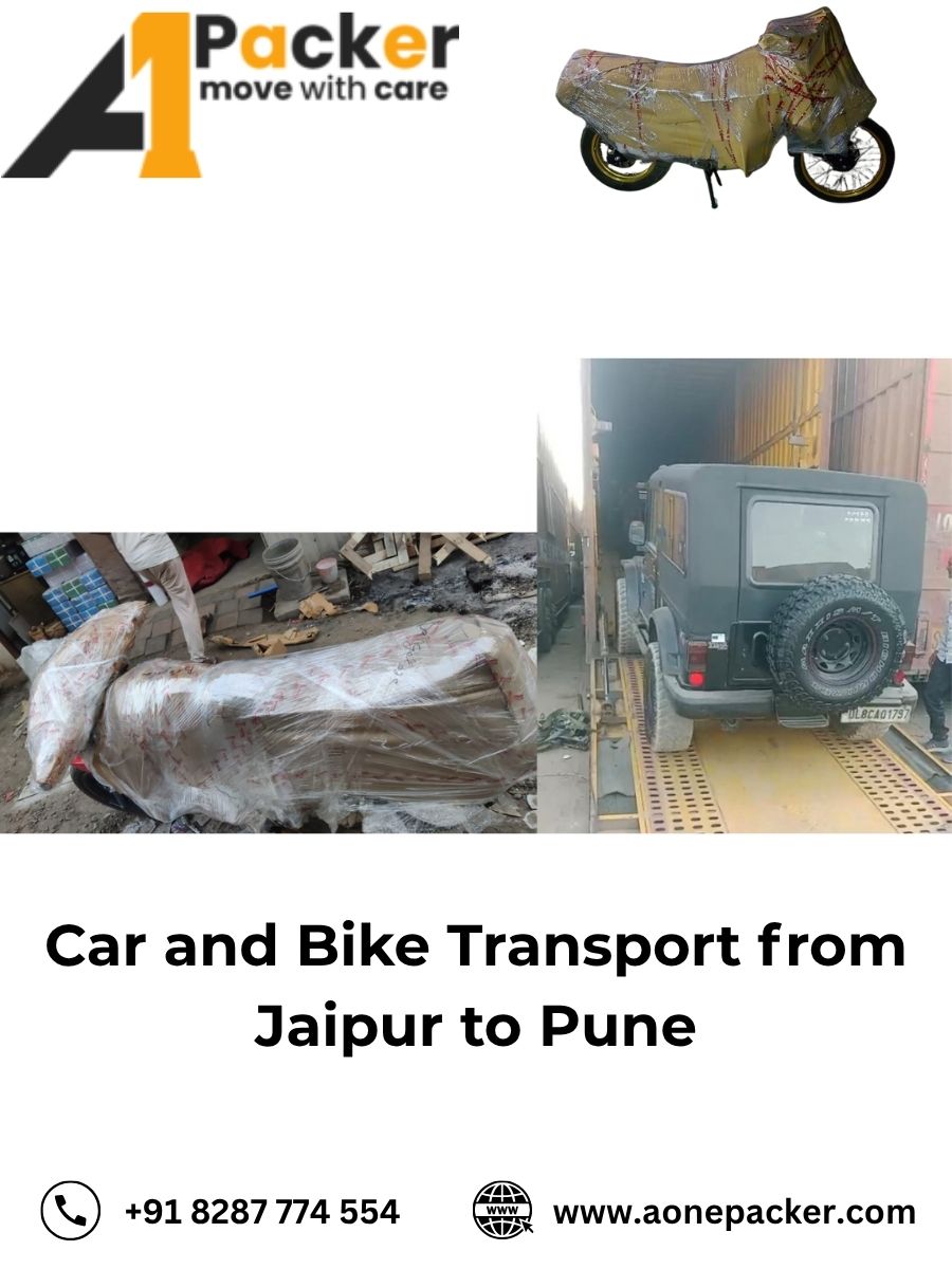 Car and Bike Transport from Jaipur to Pune