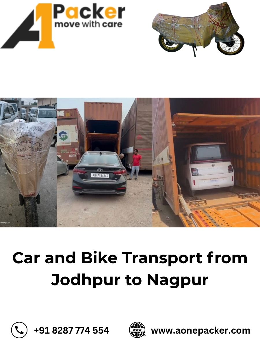Car and Bike Transport from Jodhpur to Nagpur