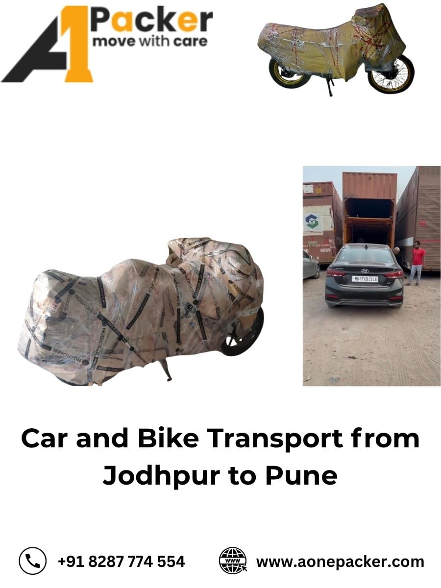 Car and Bike Transport from Jodhpur to Pune