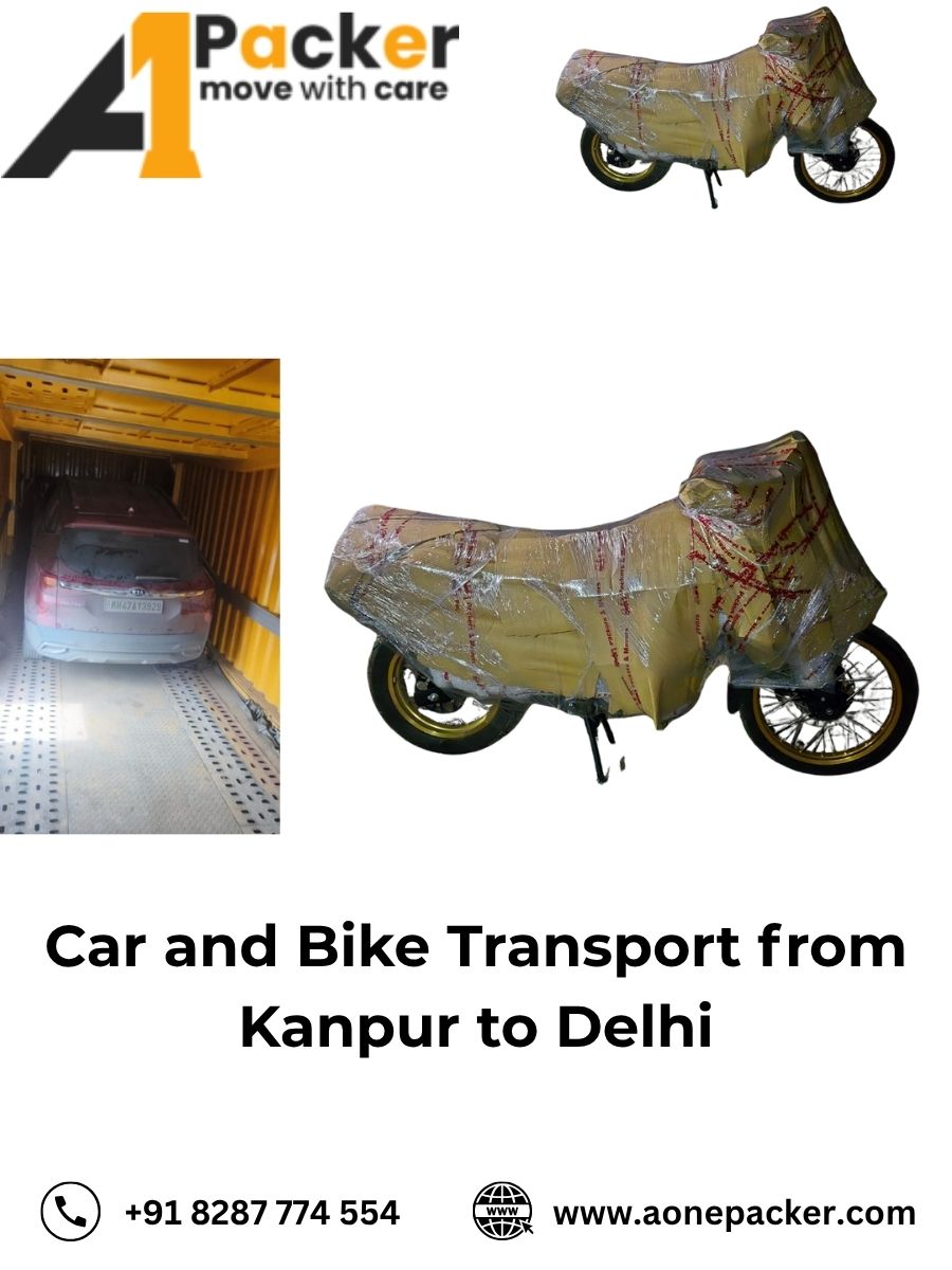 Car and Bike Transport from Kanpur to Delhi