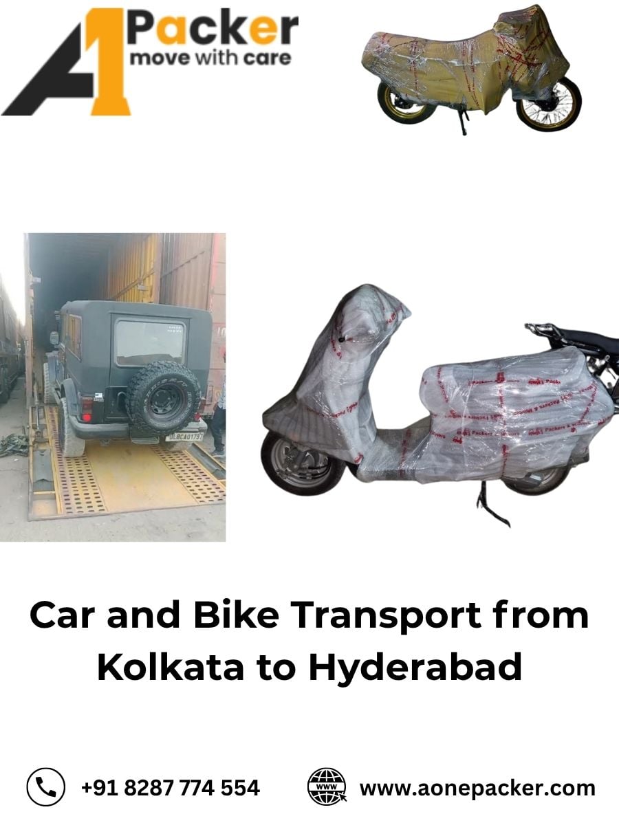 Car and Bike Transport from Kolkata to Hyderabad