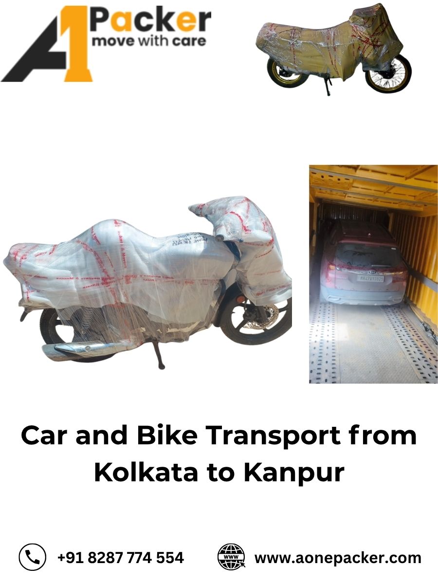 Car and Bike Transport from Kolkata to Kanpur