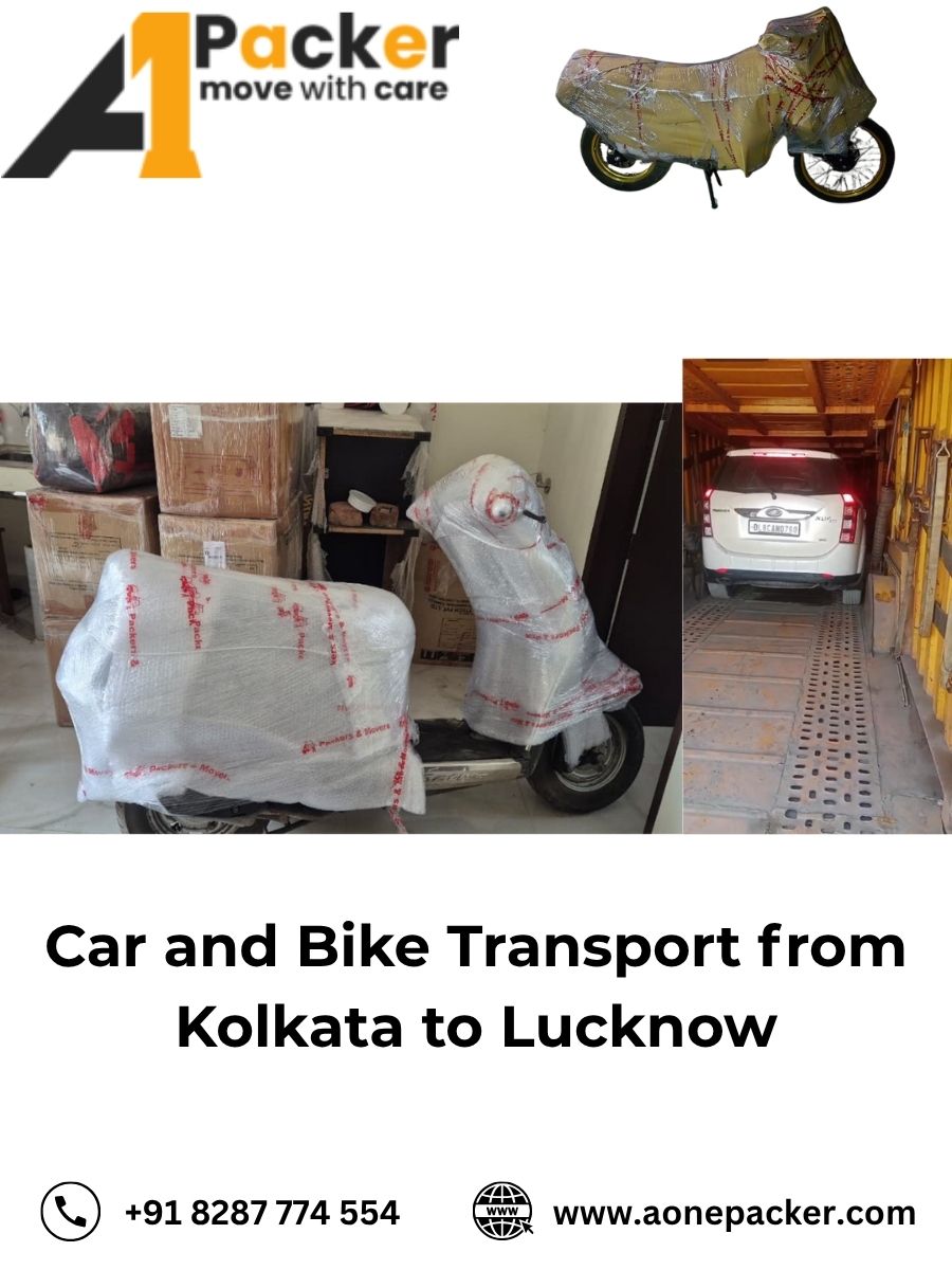 Car and Bike Transport from Kolkata to Lucknow