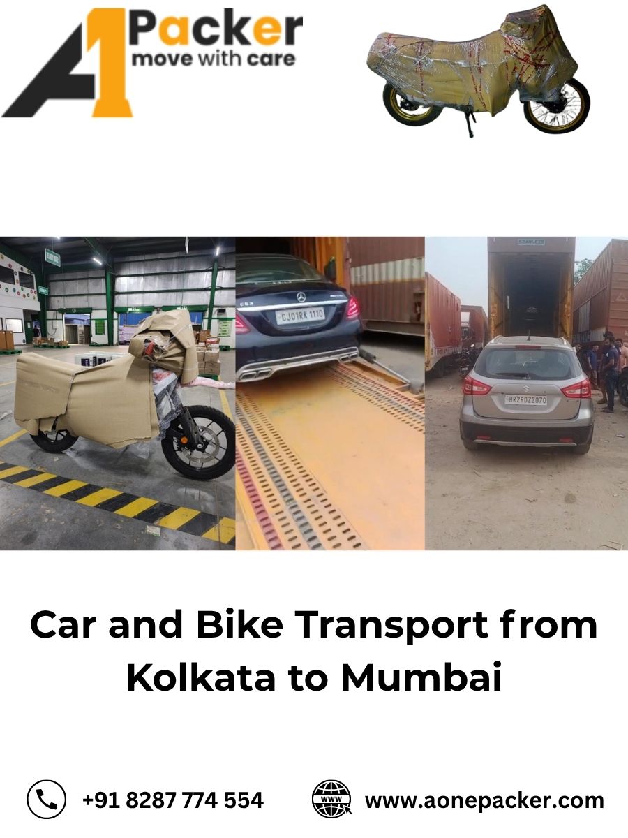 Car and Bike Transport from Kolkata to Mumbai