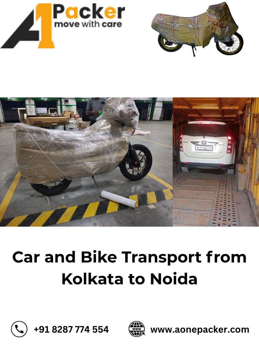 Car and Bike Transport from Kolkata to Noida
