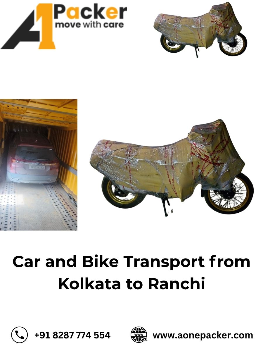 Car and Bike Transport from Kolkata to Ranchi