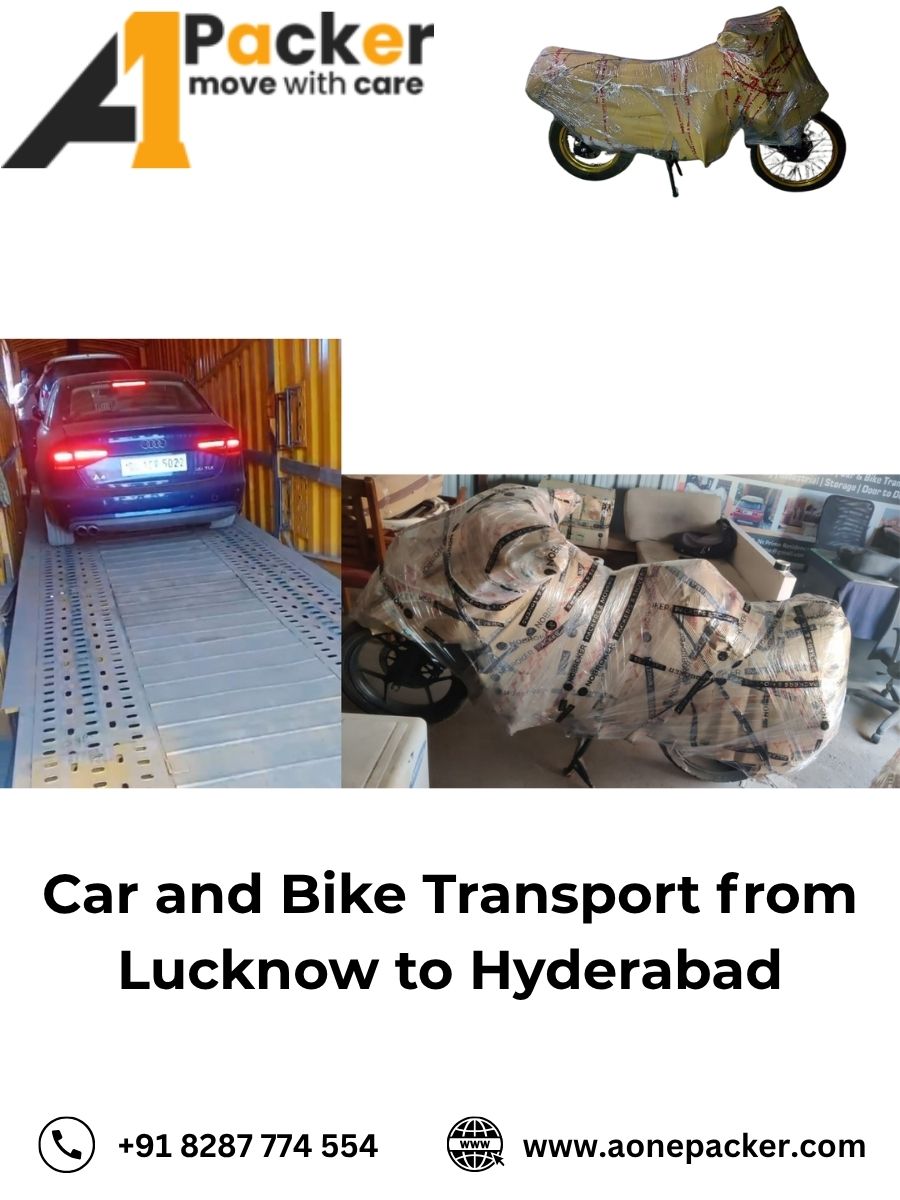 Car and Bike Transport from Lucknow to Hyderabad