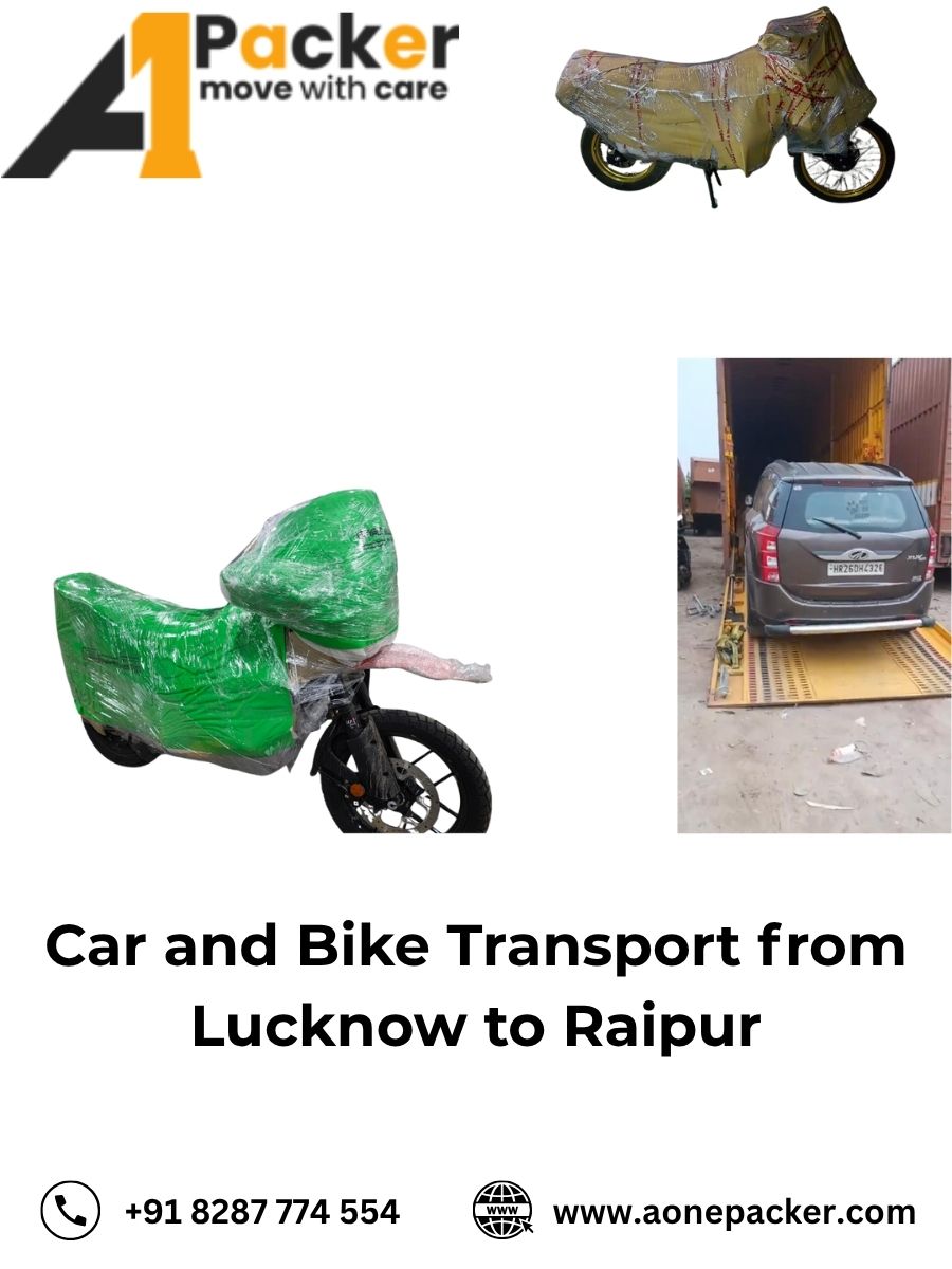 Car and Bike Transport from Lucknow to Raipur