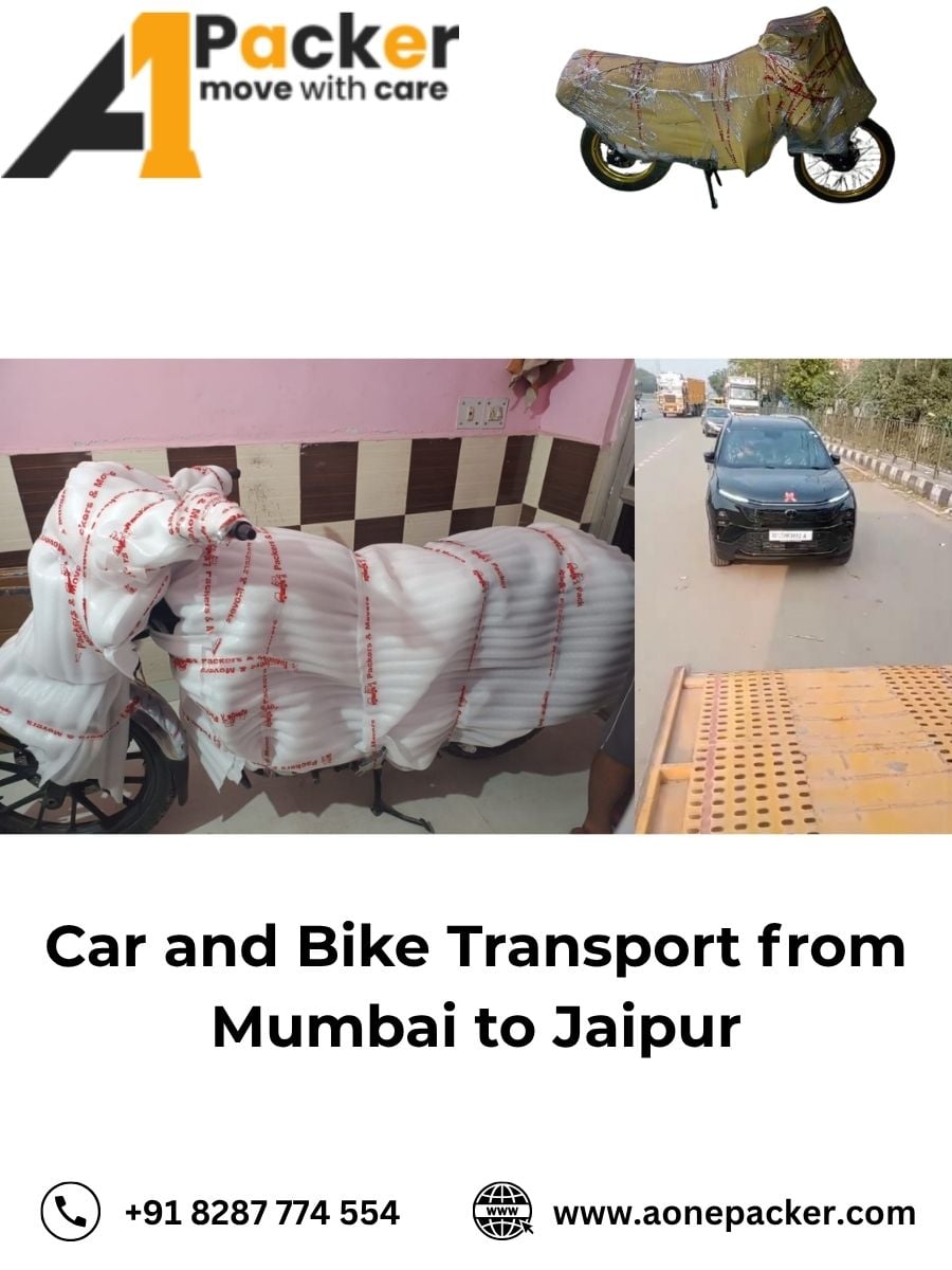 Car and Bike Transport from Mumbai to Jaipur