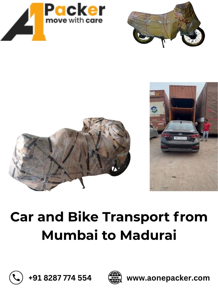 Car Transport Services from Mumbai to Madurai Aone Packer