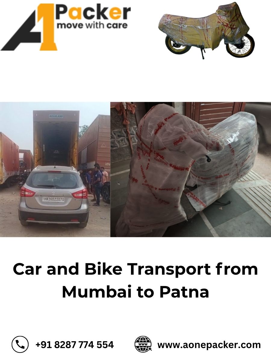 Car and Bike Transport from Mumbai to Patna