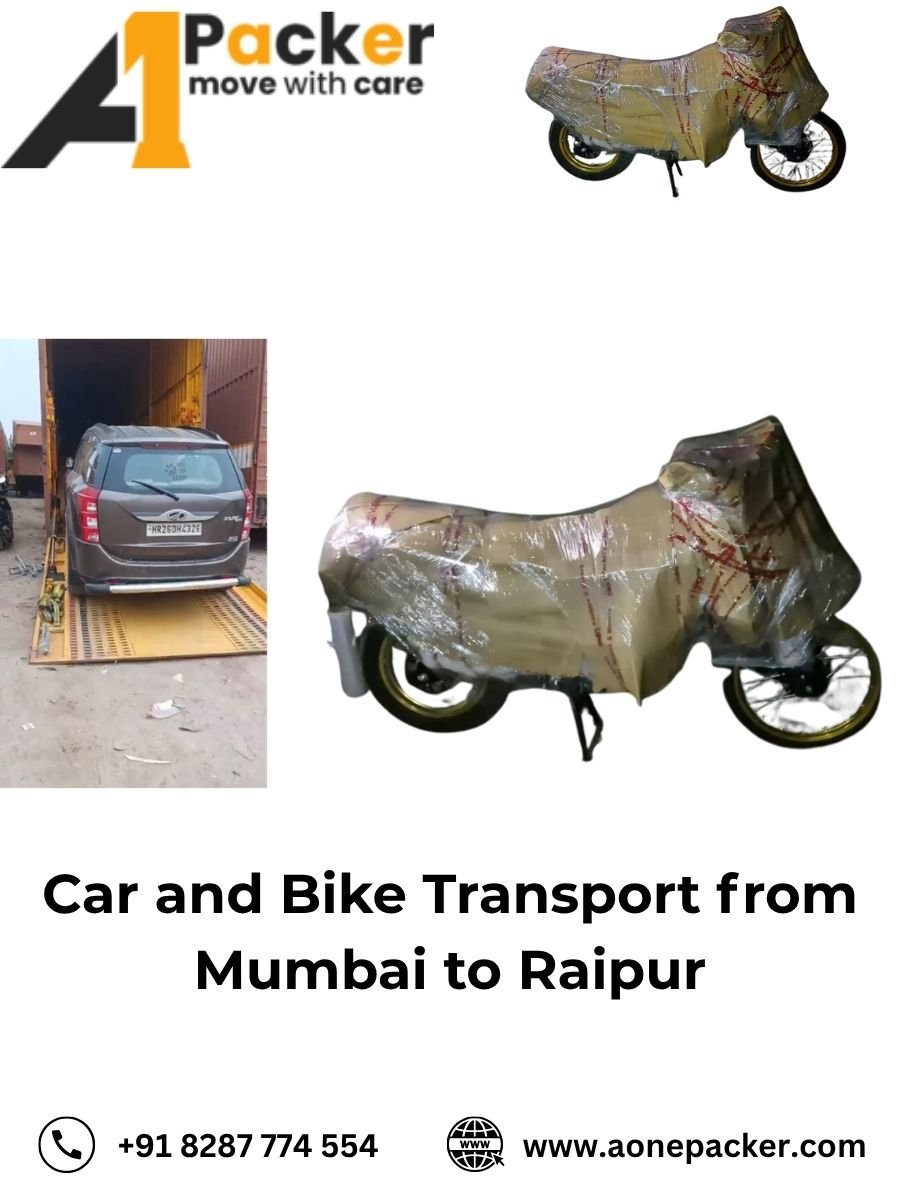 Car Transport Services from Mumbai to Raipur Aone Packer
