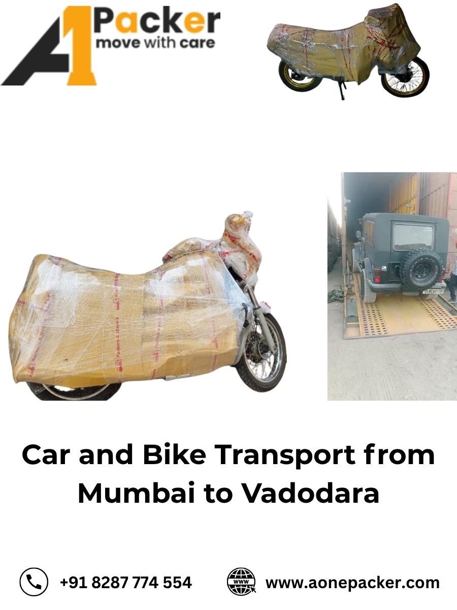 Car Transport Services from Mumbai to Vadodara Aone Packer