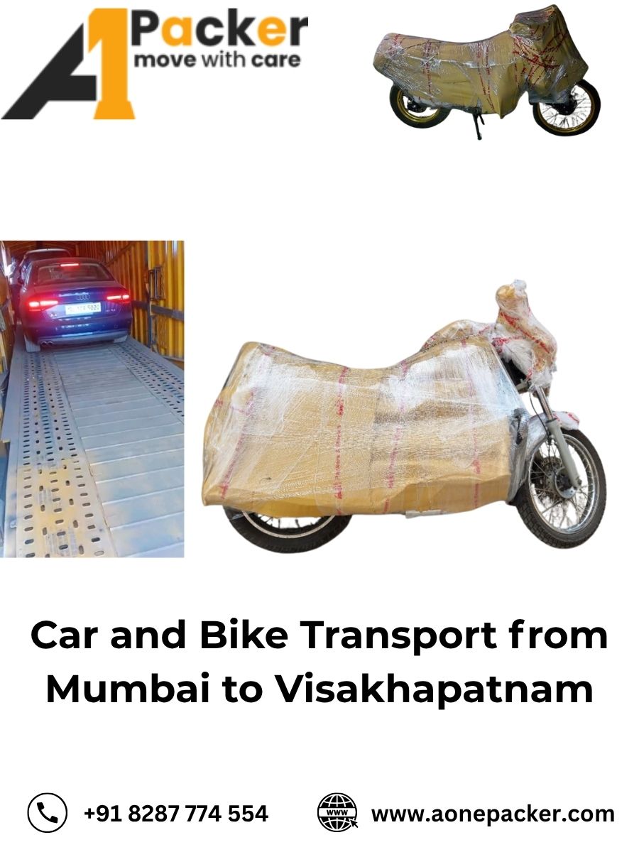 Car Transport Services from Mumbai to Visakhapatnam Aone Packer
