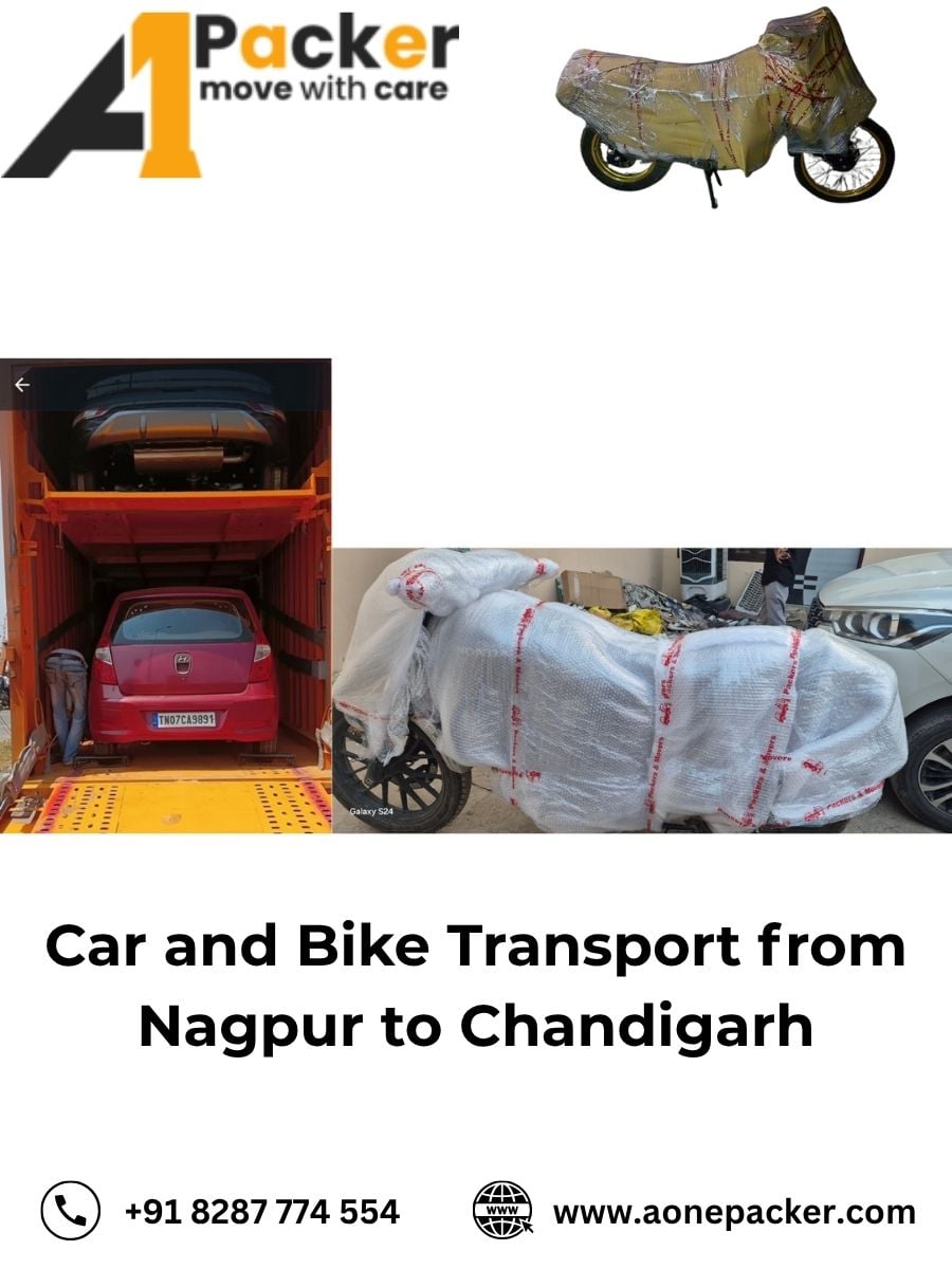 Car and Bike Transport from Nagpur to Chandigarh