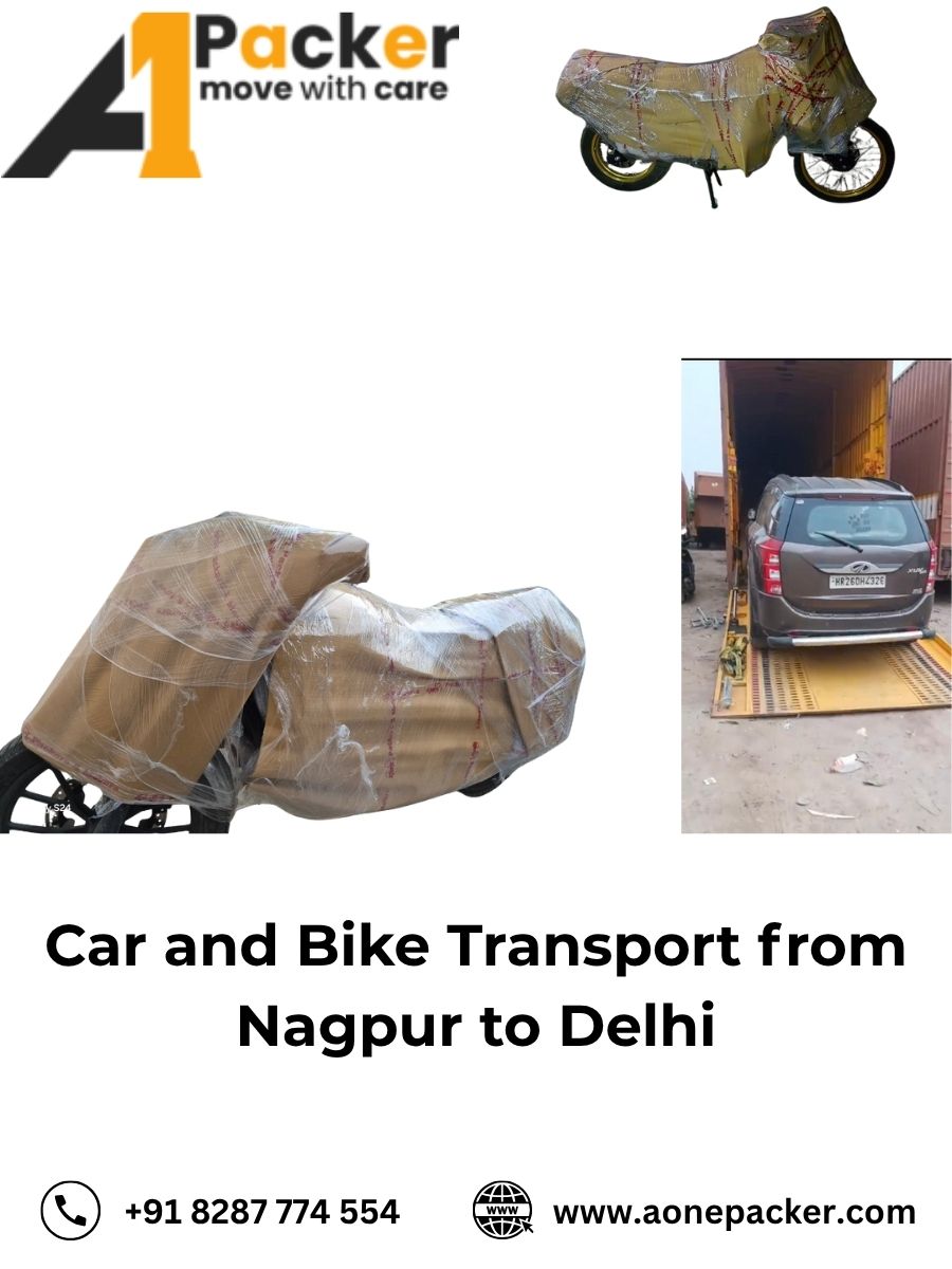 Car and Bike Transport from Nagpur to Delhi