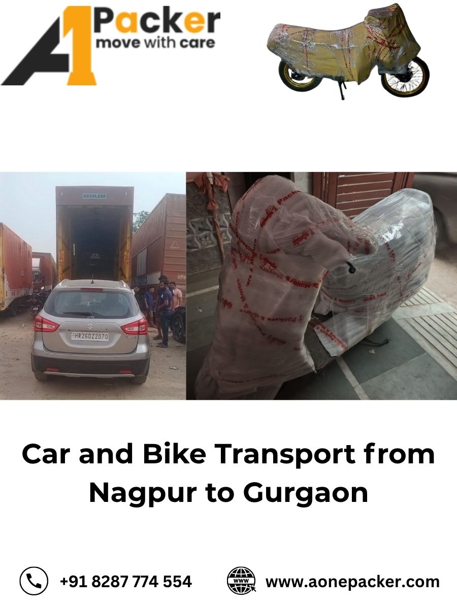 Car and Bike Transport from Nagpur to Gurgaon