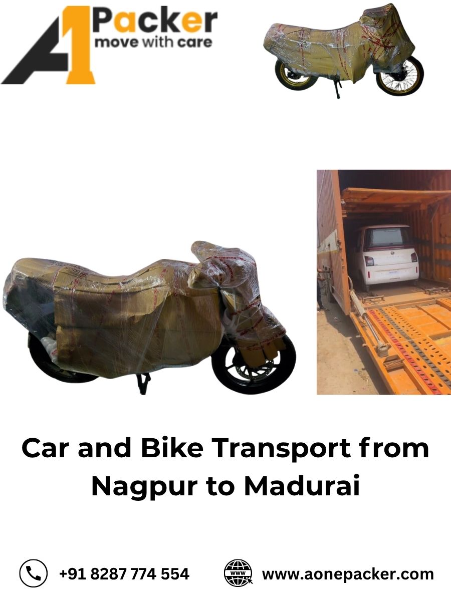 Car Transport Services from Nagpur to Madurai Aone Packer