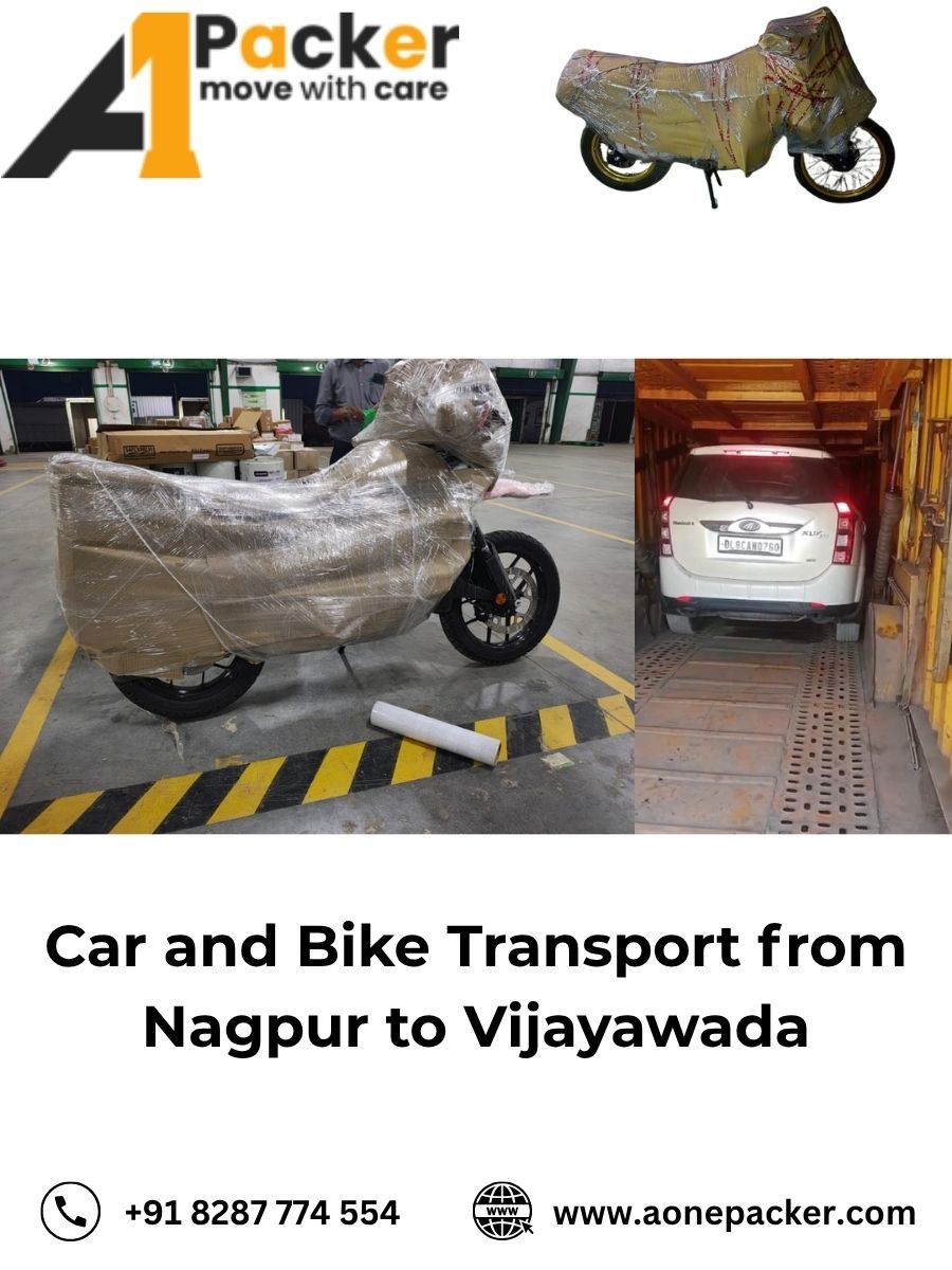 Car Transport Services from Nagpur to Vijayawada Aone Packer