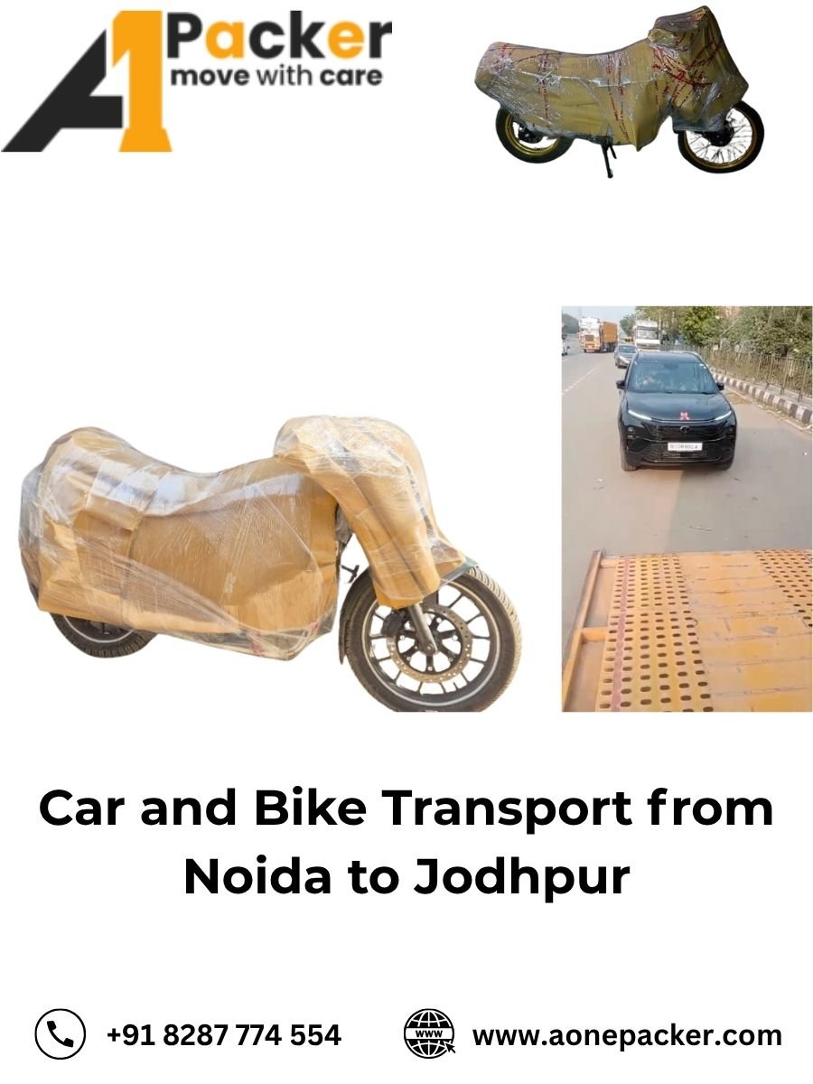Car Transport Services from Noida to Jodhpur Aone Packer