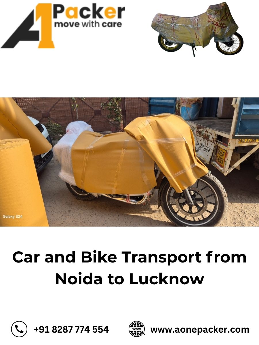 Car Transport Services from Noida to Lucknow Aone Packer