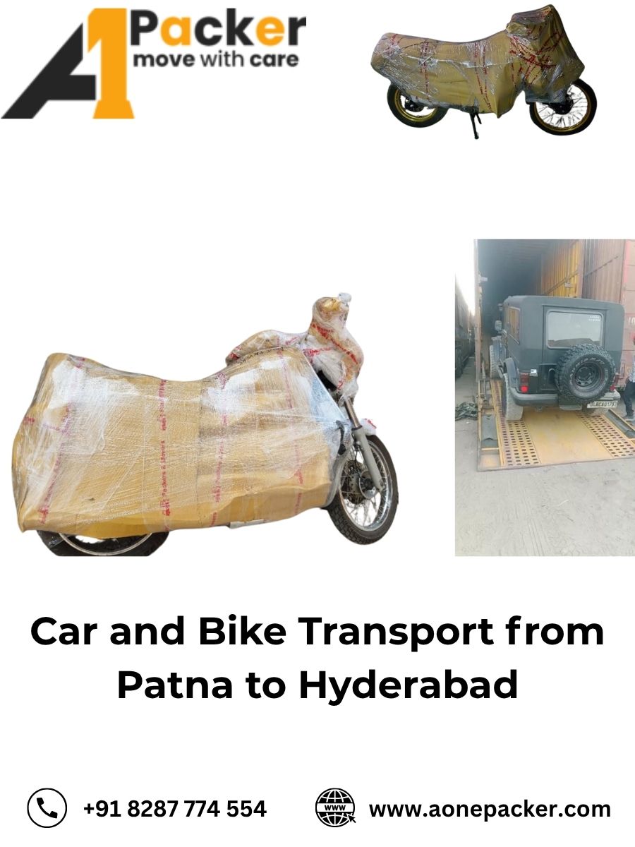 Car and Bike Transport from Patna to Hyderabad