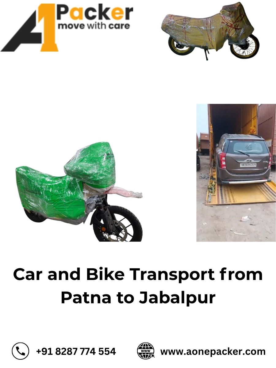 Car and Bike Transport from Patna to Jabalpur