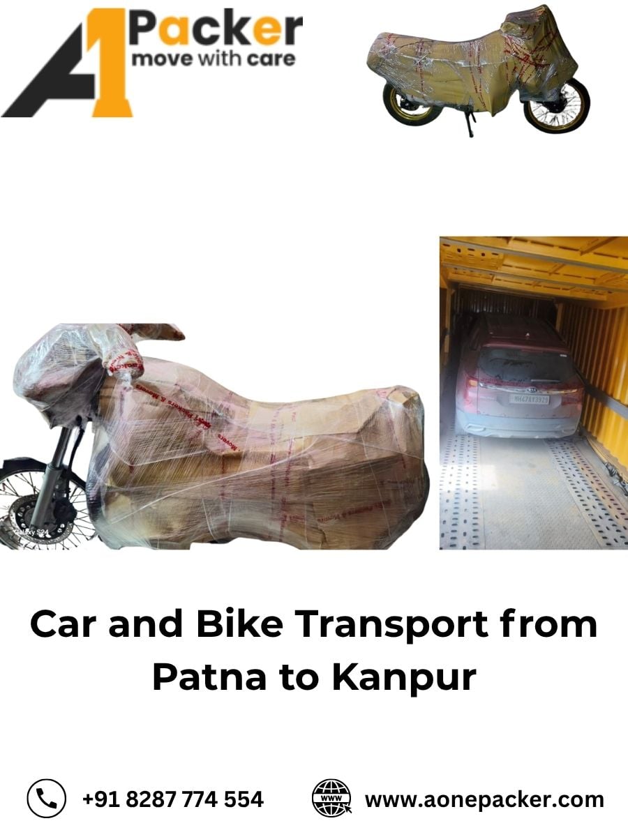 Car and Bike Transport from Patna to Kanpur