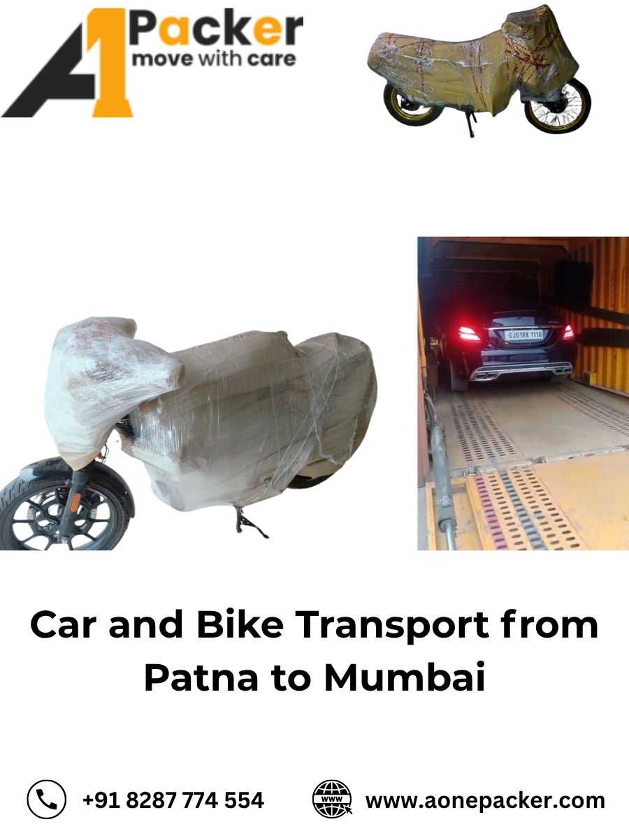 Car and Bike Transport from Patna to Mumbai