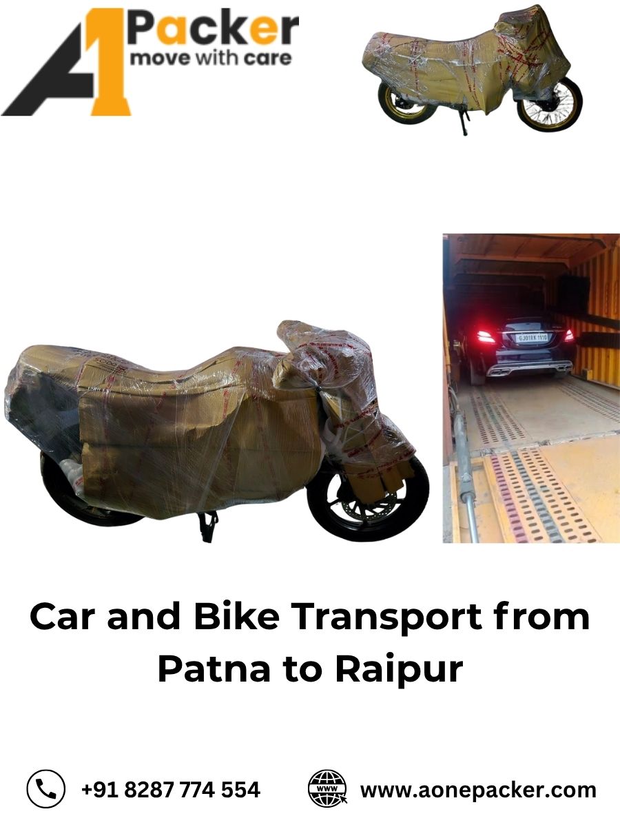 Car and Bike Transport from Patna to Raipur