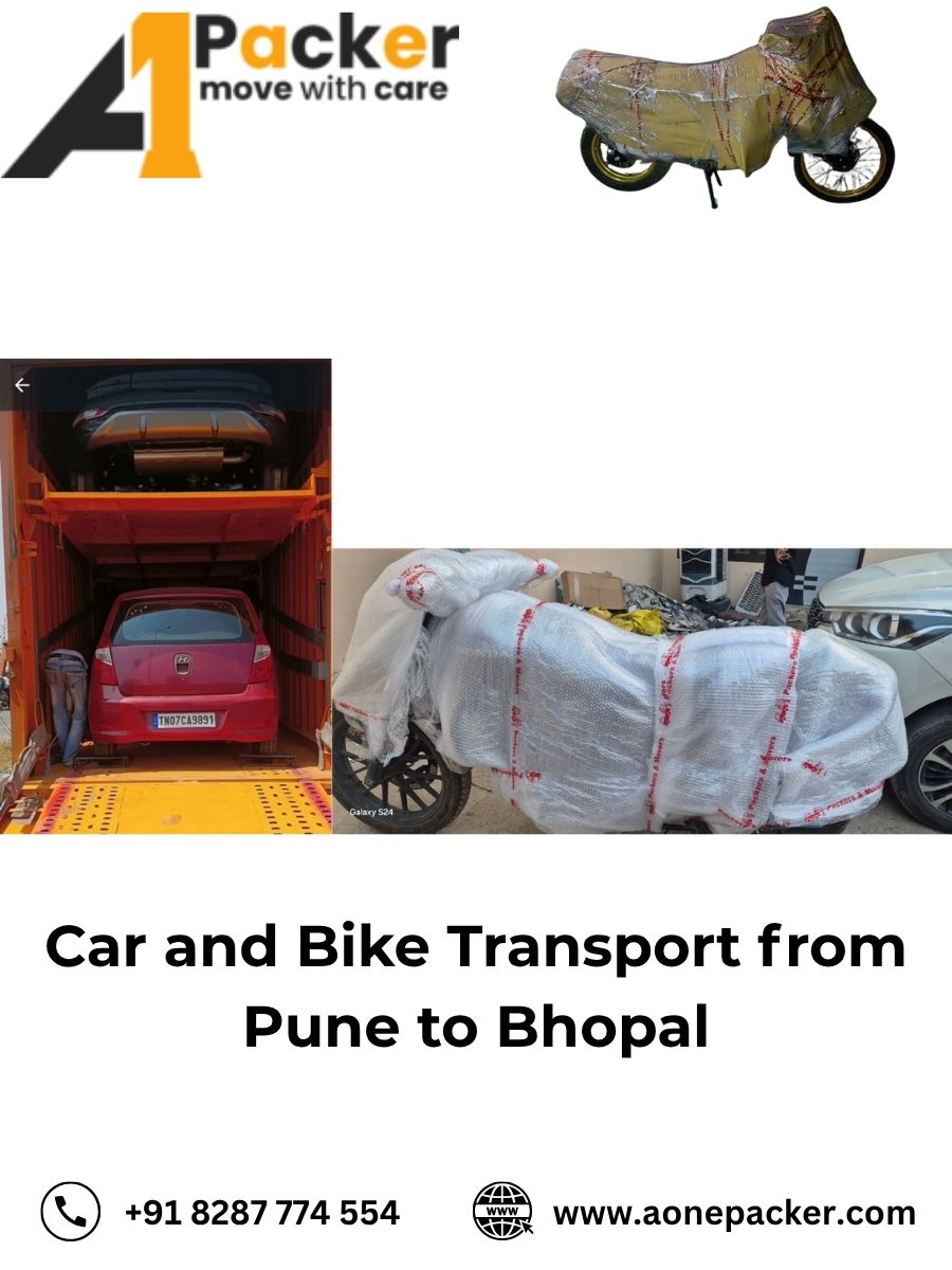 Car and Bike Transport from Pune to Bhopal