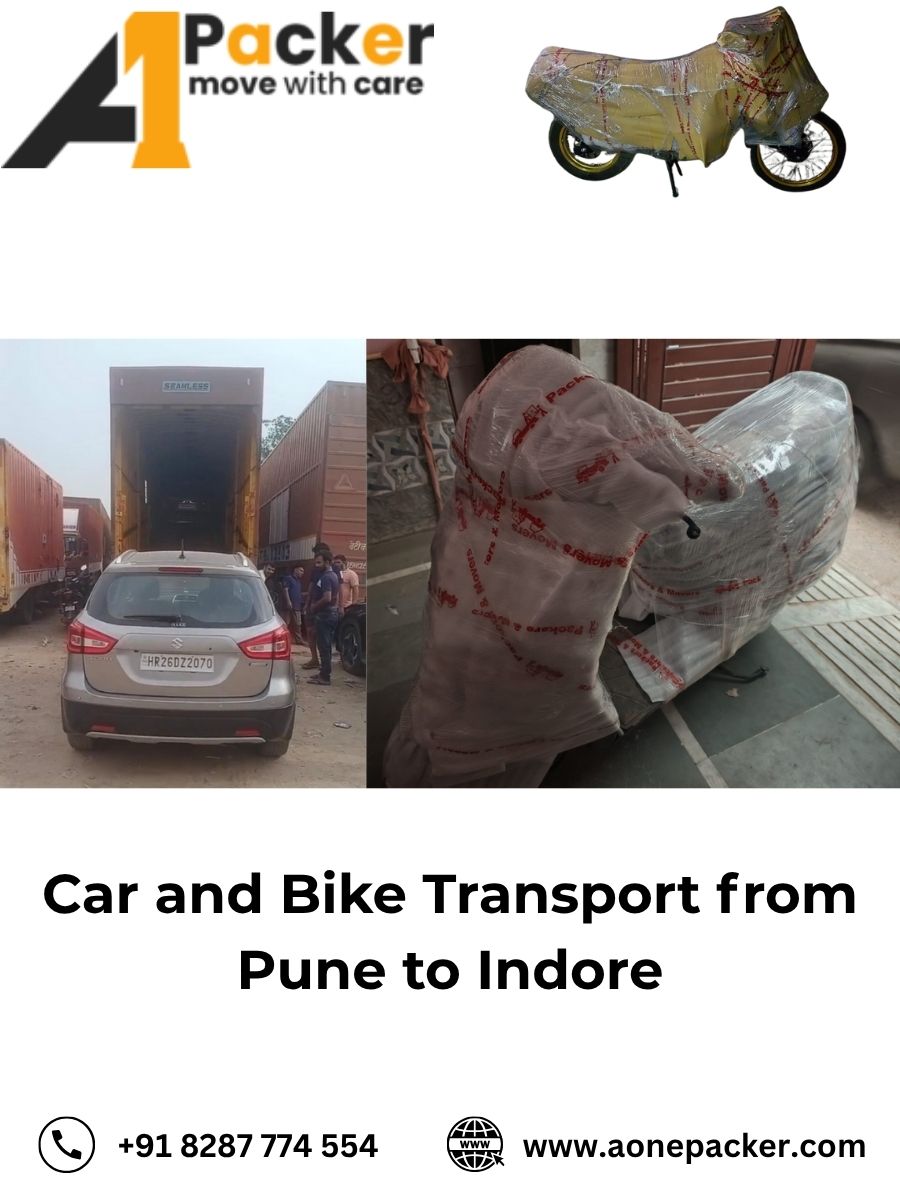 Car and Bike Transport from Pune to Indore