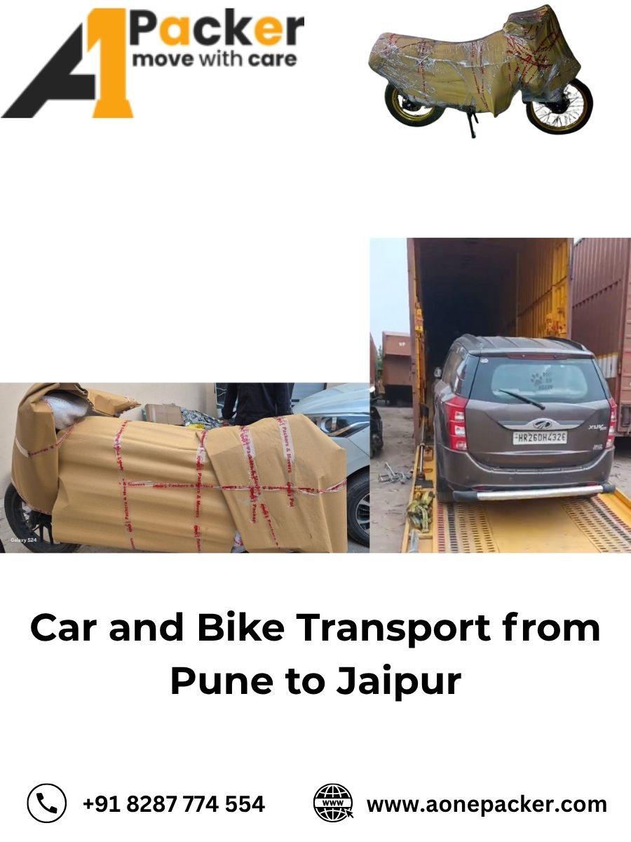 Car and Bike Transport from Pune to Jaipur