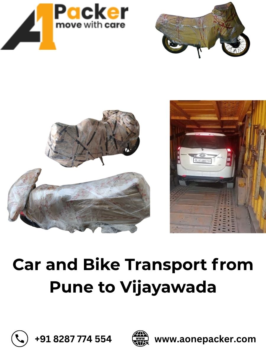 Car and Bike Transport from Pune to Vijayawada